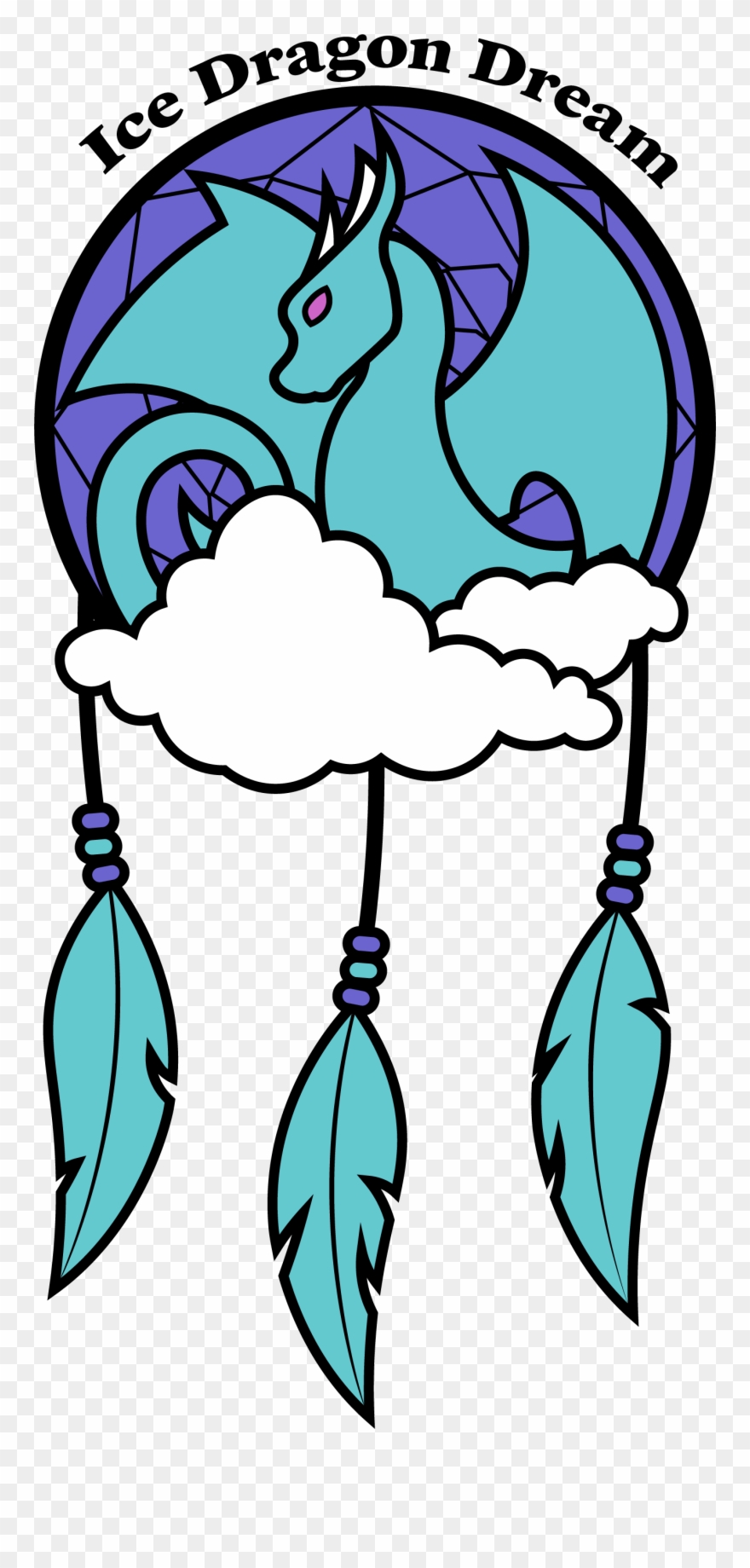 Ice Dragon Dream Logo Clipart