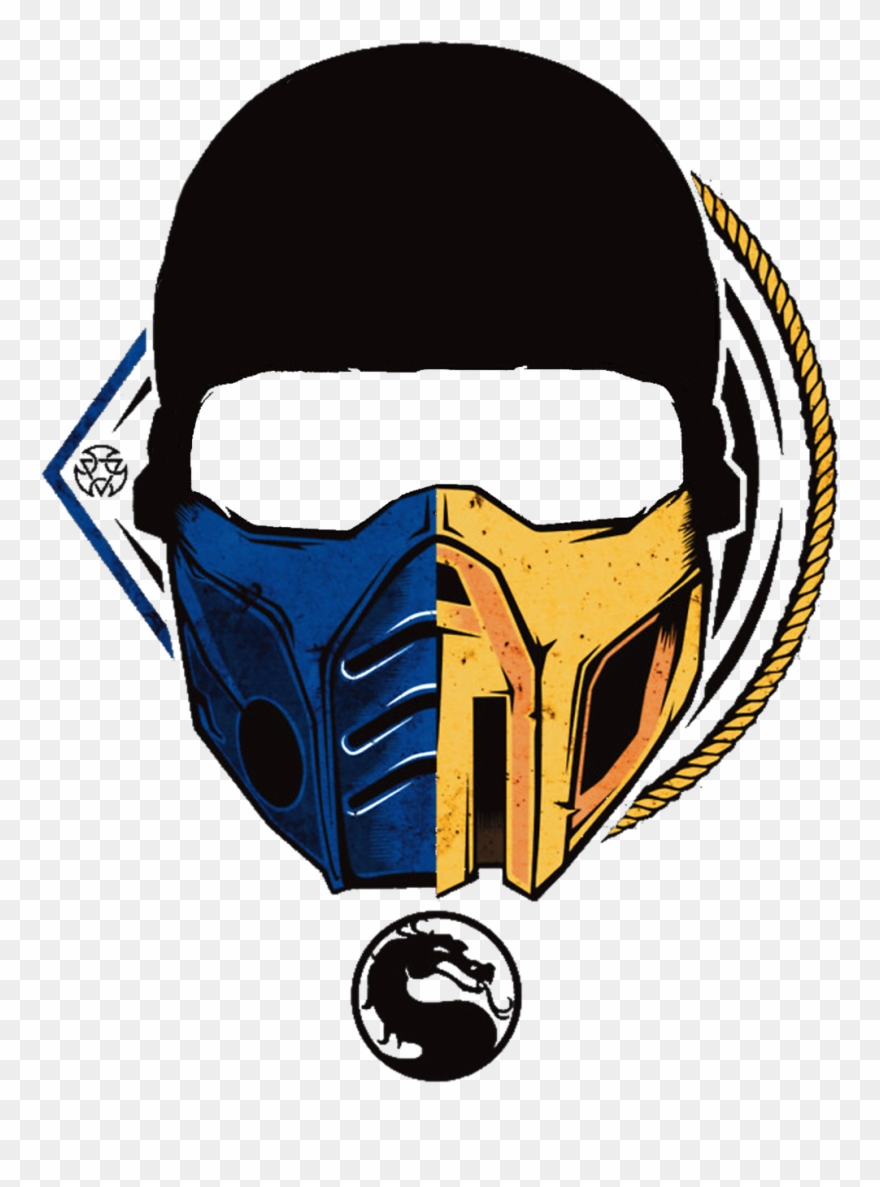 Mortal Kombat Scorpion Mask Photo Clipart