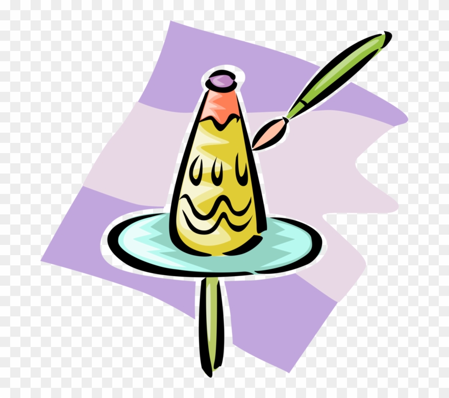 Vector Illustration Of Visual Arts Potter's Pottery Clipart