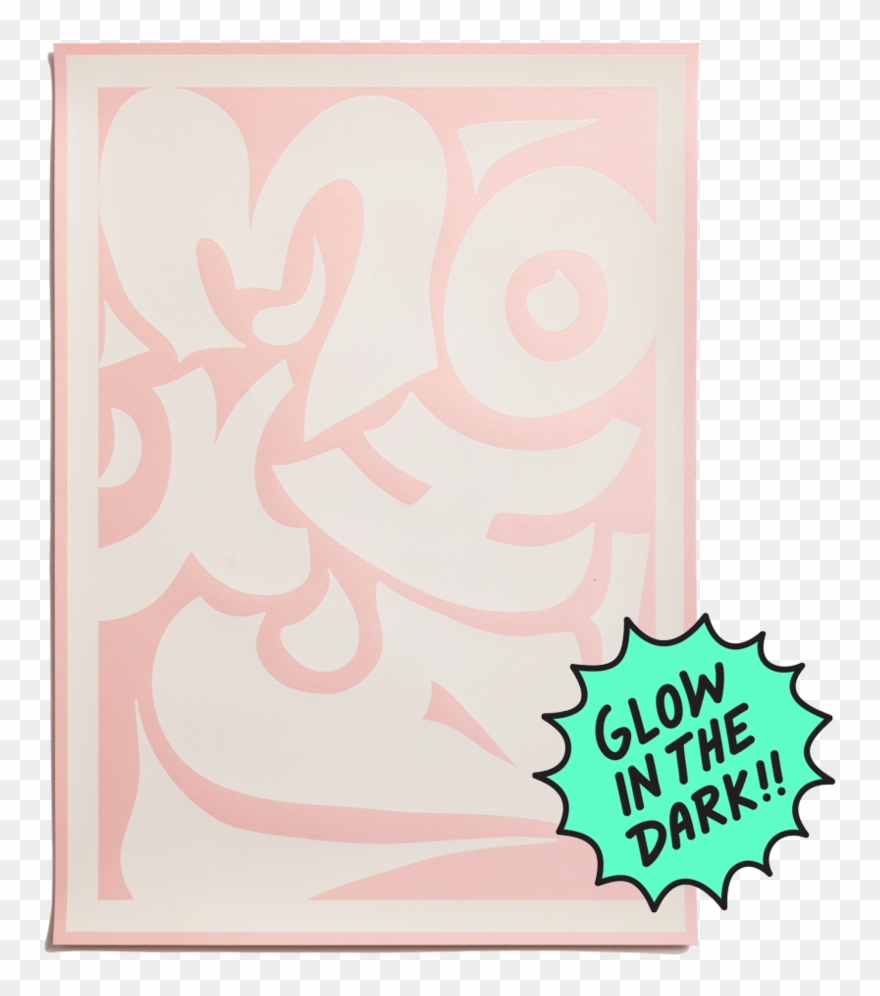 Tribal Poster White On Pink Clipart