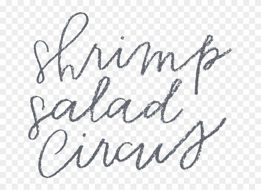 Shrimp Salad Circus Handwriting Logo Clipart