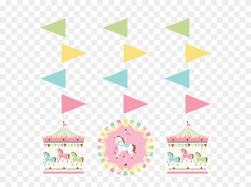 Carousel Hanging Cutouts Clipart