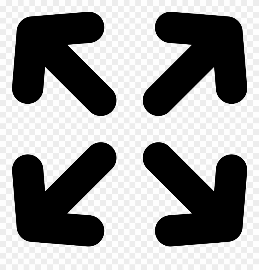 Four Arrows Comments Clipart