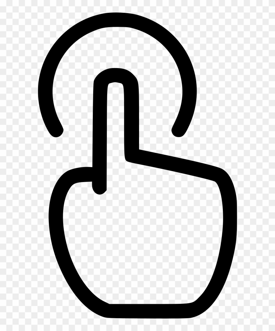 Single Tap Comments Clipart