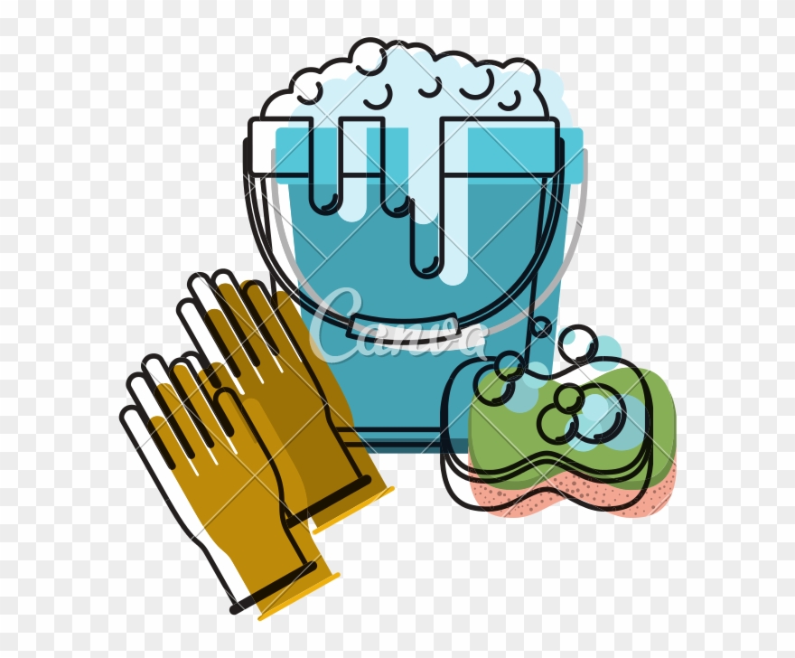 Gloves And With Water Clipart