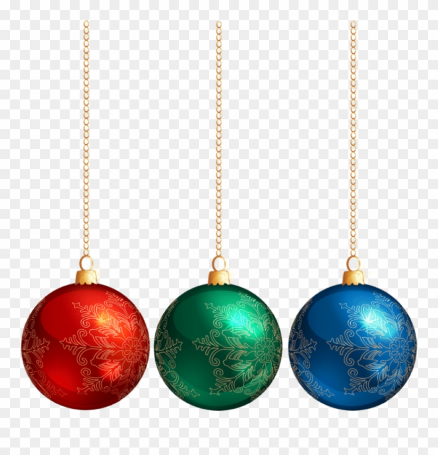 Christmas Hanging Ornaments Png Clipart