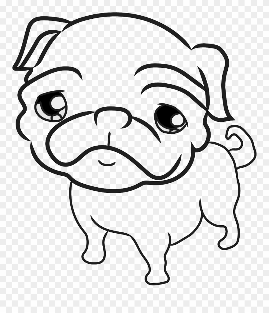 Pug Pugs, Pug Art, Pug Illustration, Pug Love, Drawings, Clipart