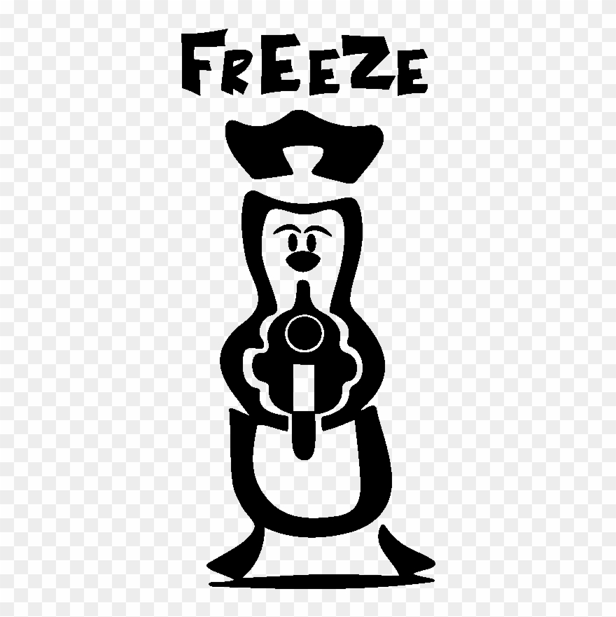 Sticker Frigo Personnage Freeze Ambiance Sticker Kc12128 Clipart