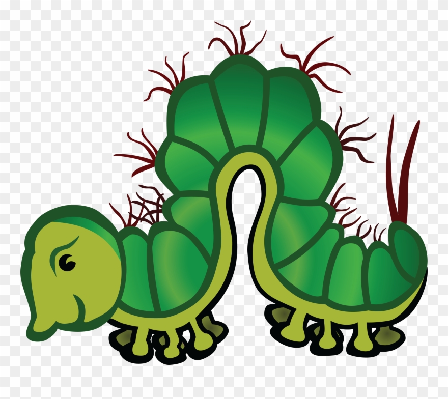 Free Clipart Of A Caterpillar - Png Download