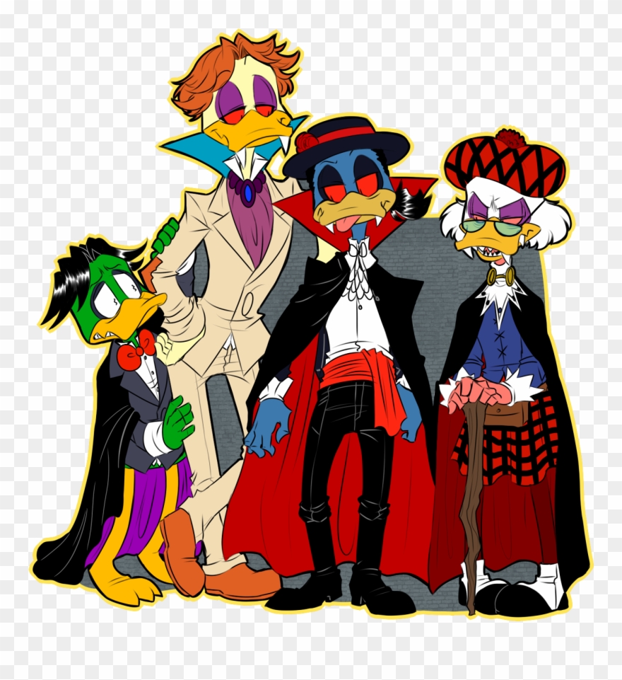 Family Of Vampire Ducks Clipart