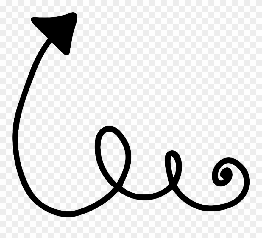 Swirl Arrow Clipart - Png Download