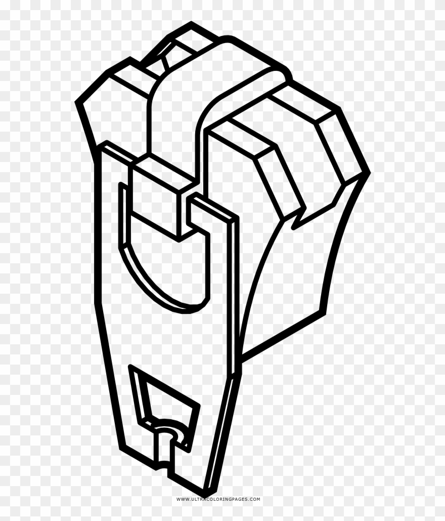 Zipper Coloring Page Clipart