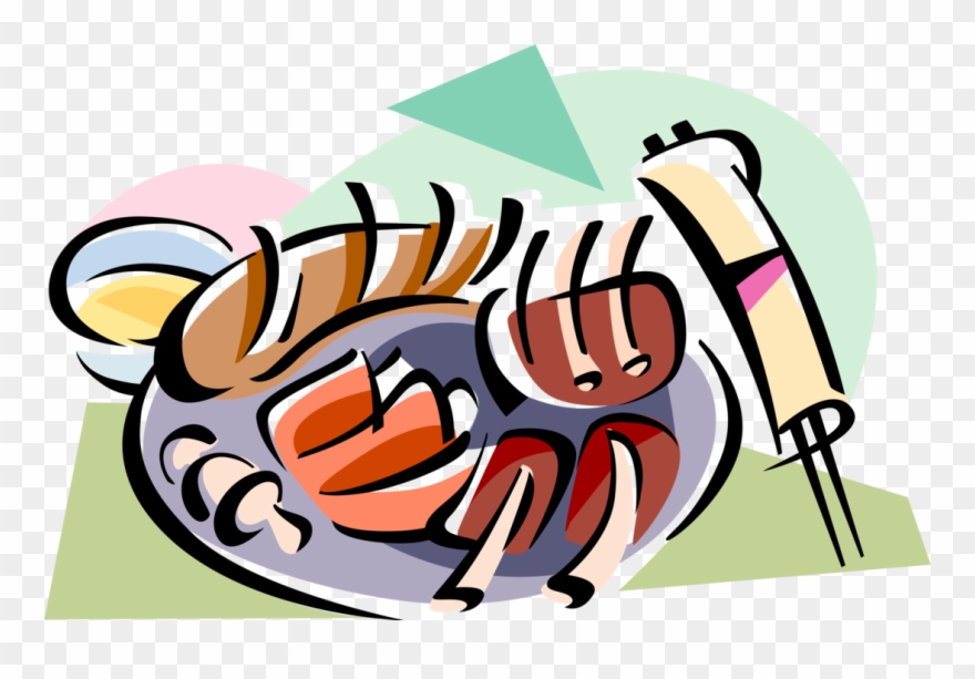 Vector Illustration Of Korean Cuisine Barbecue Clipart