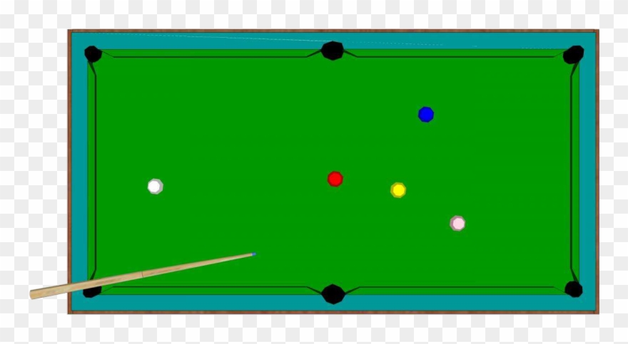 English Nine Ball Blackball Eight Billiard Table Clipart