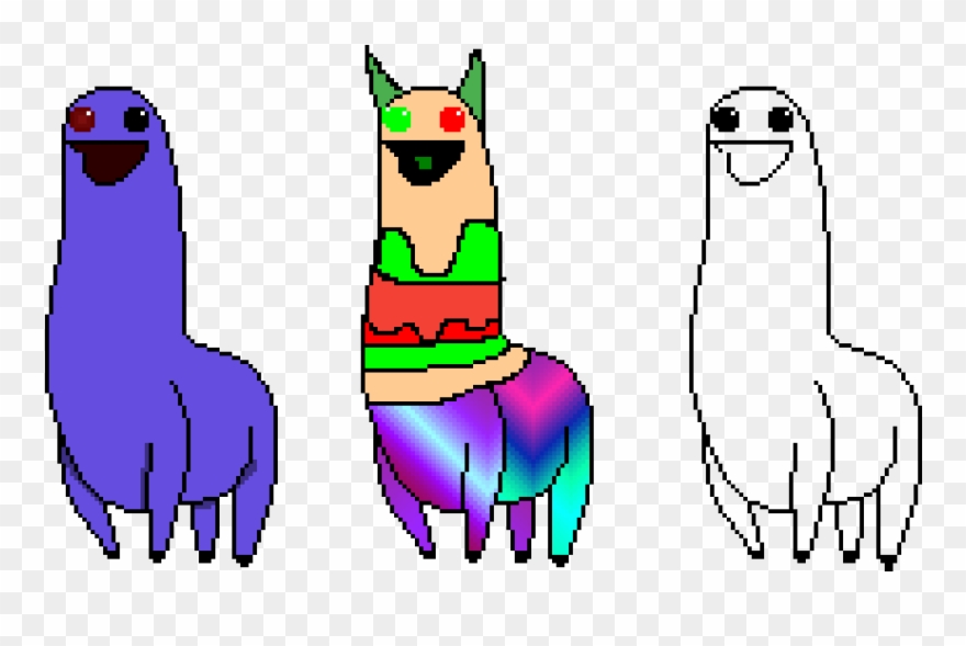 Look, Im A Weird Looking Lama, Cool Clipart