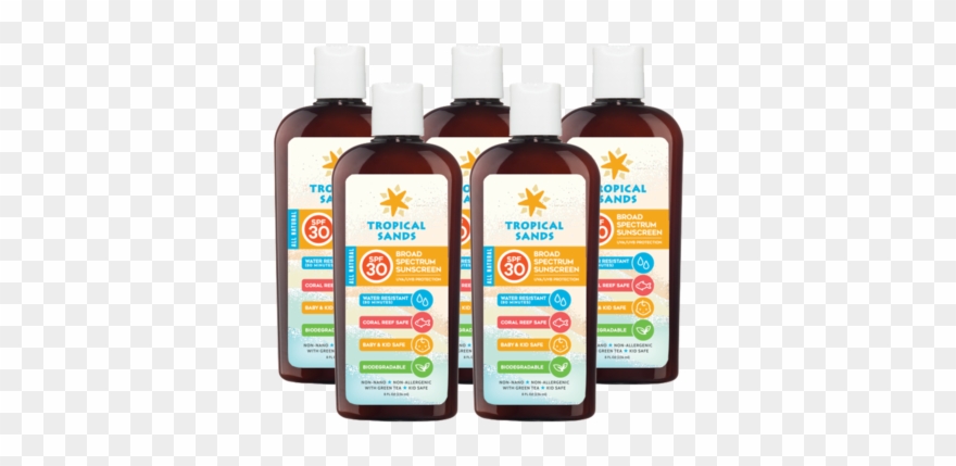 Tropical Sands Mineral Sunscreen Family Pack Clipart