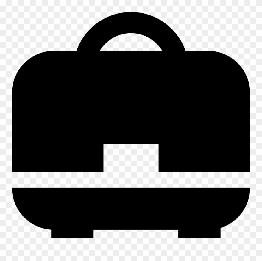Suitcase With Handle And Closure Comments Clipart