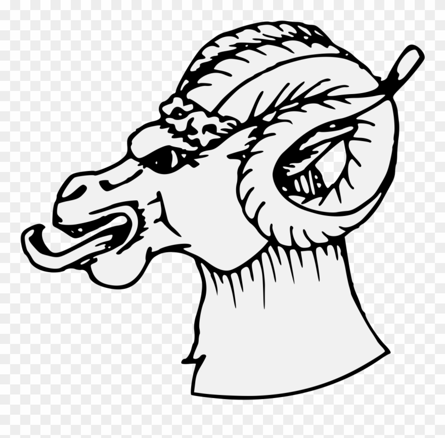 Ram's Head Erased § Clipart