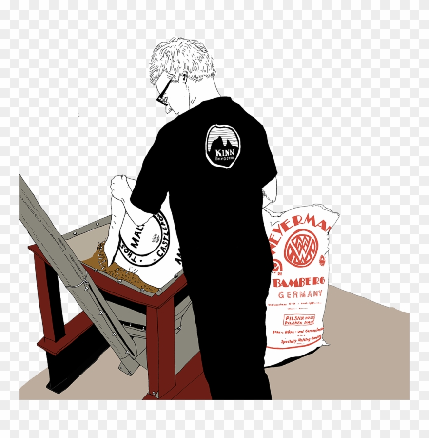 Crushing The Malt Clipart