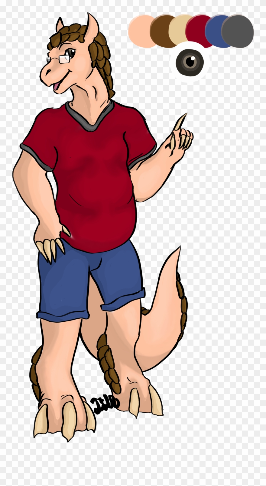 Teshy The Pangolin Clipart