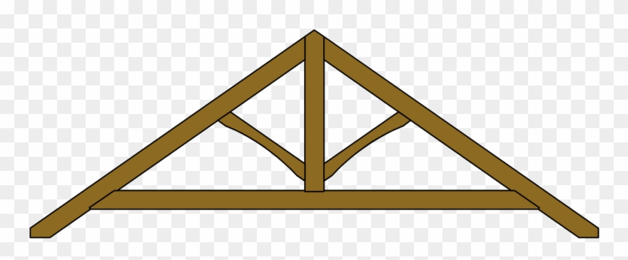 King Post Roof Truss With Collar-tie Clipart