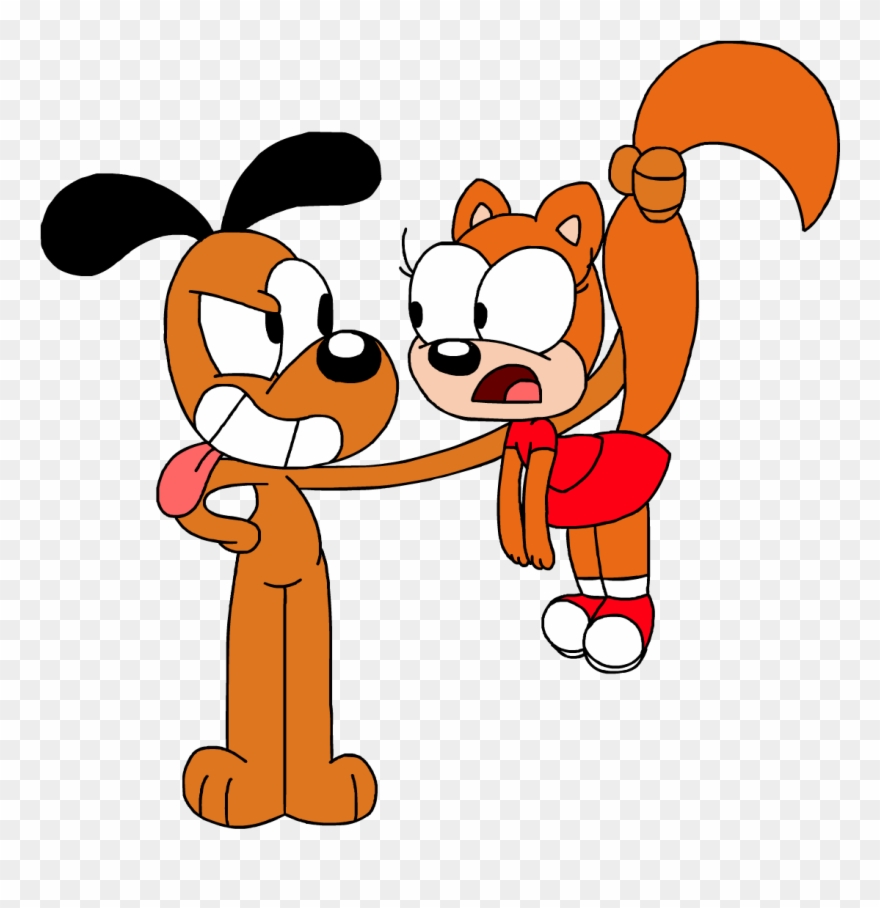 Dog And Squirrel Clipart
