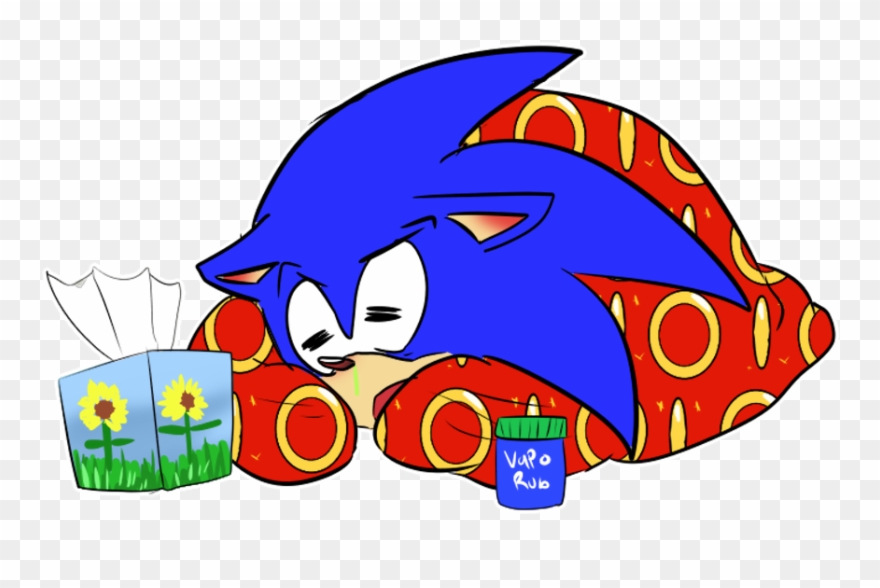 So Supposedly Sonic Suffers From Hay Fever Clipart
