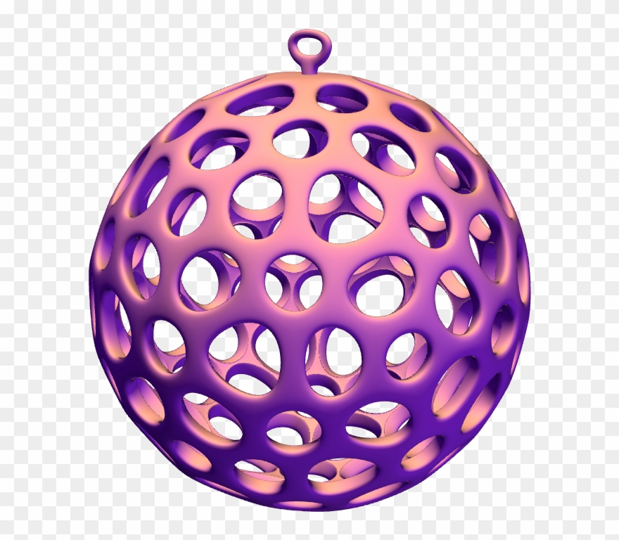 Voronoi Xmas Bauble Clipart