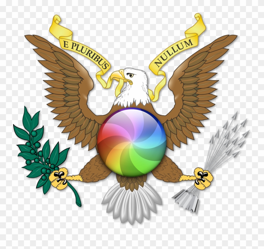 Us Eagle With Beachball Of Doom Clipart