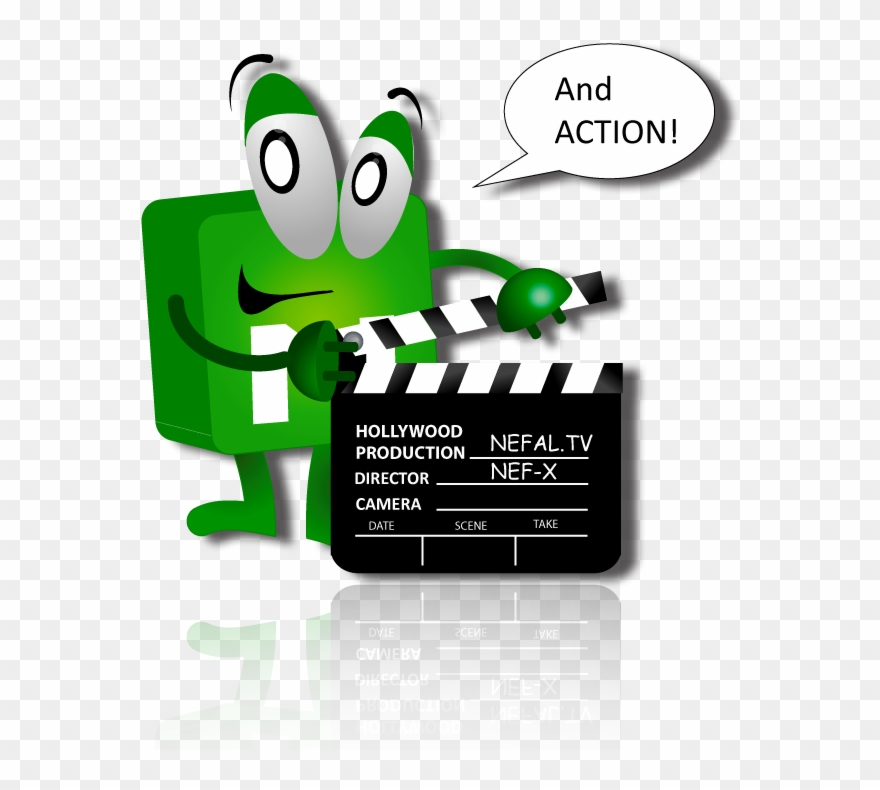 Hollywood Clipart Tv Camera - Png Download