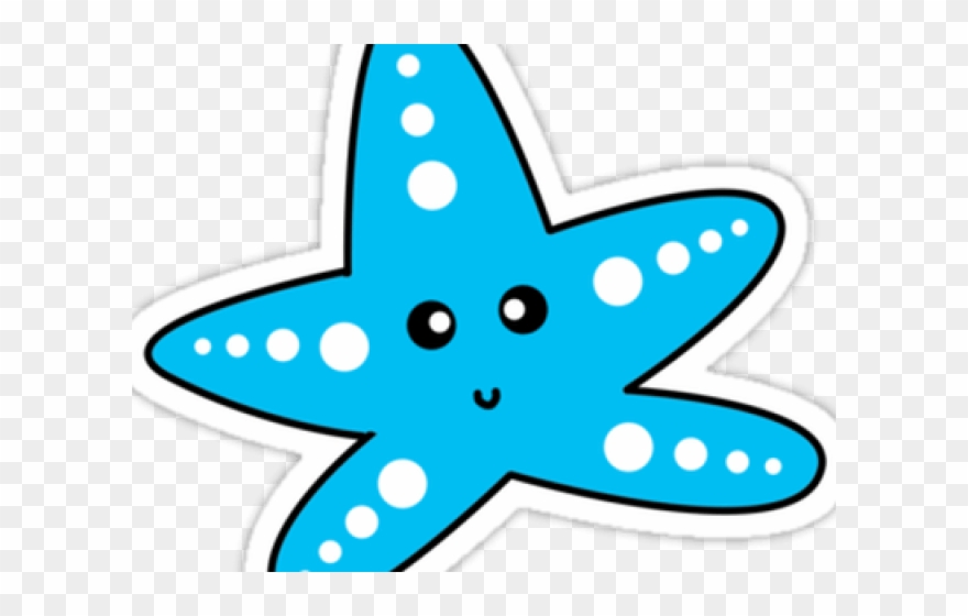 Starfish Clipart Cute Cartoon - Png Download
