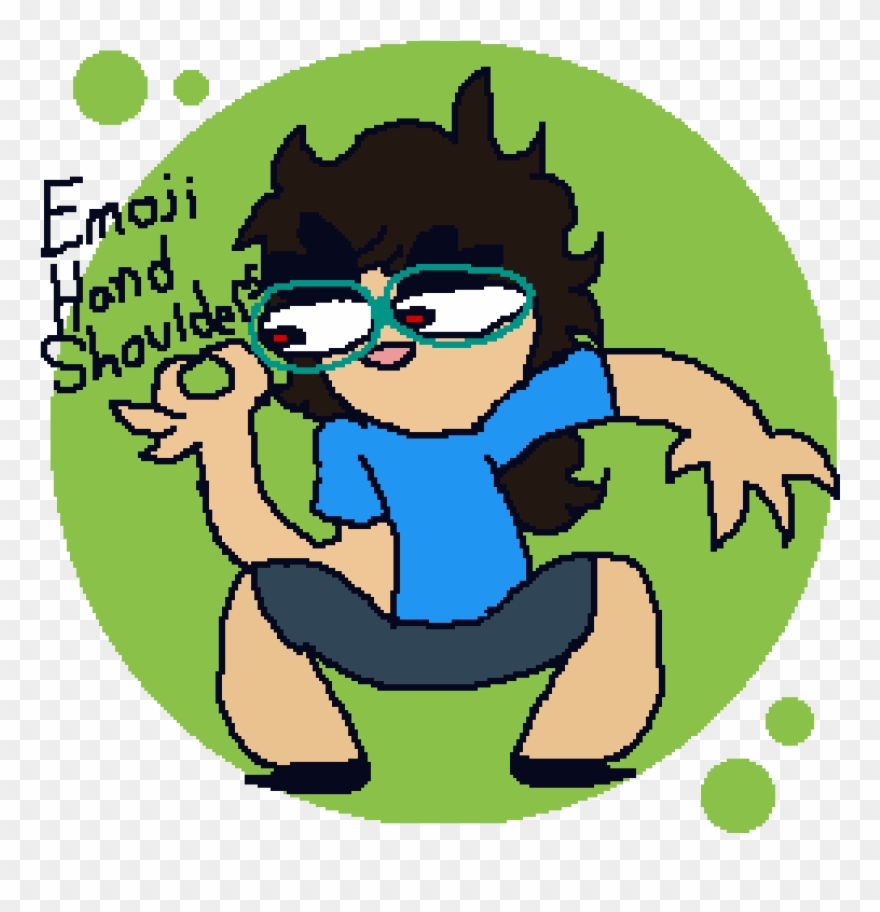 Emoji Hand Shoulders Clipart