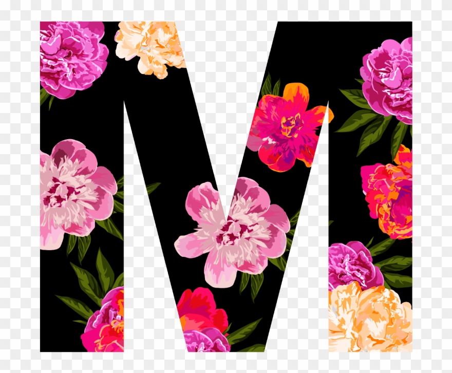 Joella Floral Letter Candle Clipart