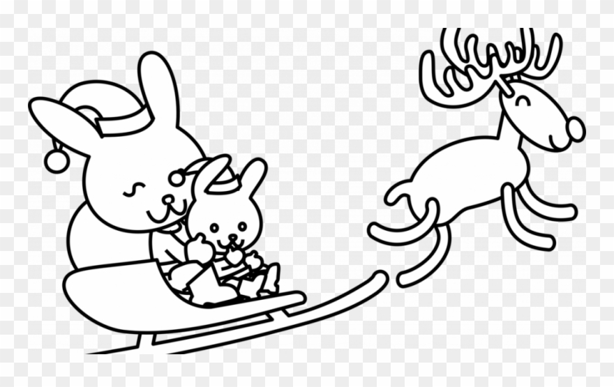 Santa Coloring Clip Art With Claus Christmas Colouring - Png Download