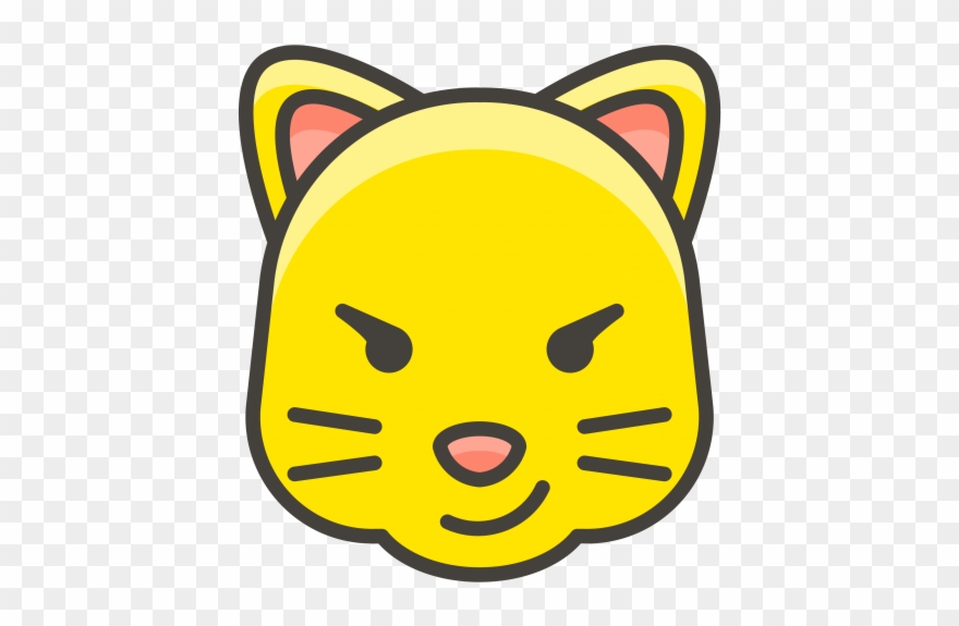 Cat Face With Wry Smile Emoji Clipart