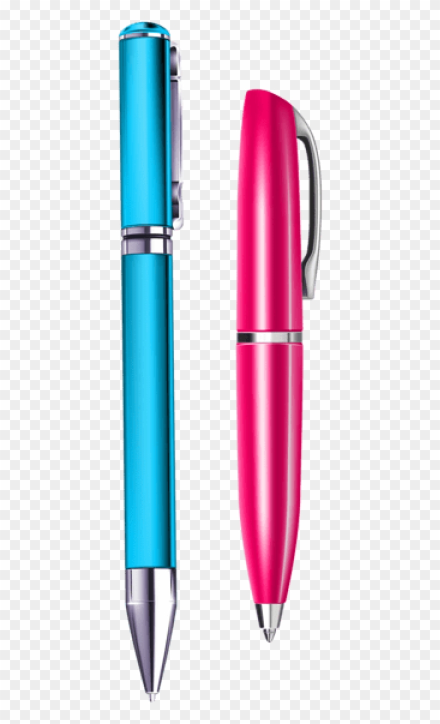 Download Blue And Pink Pensvector Clipart Png Photo Transparent Png