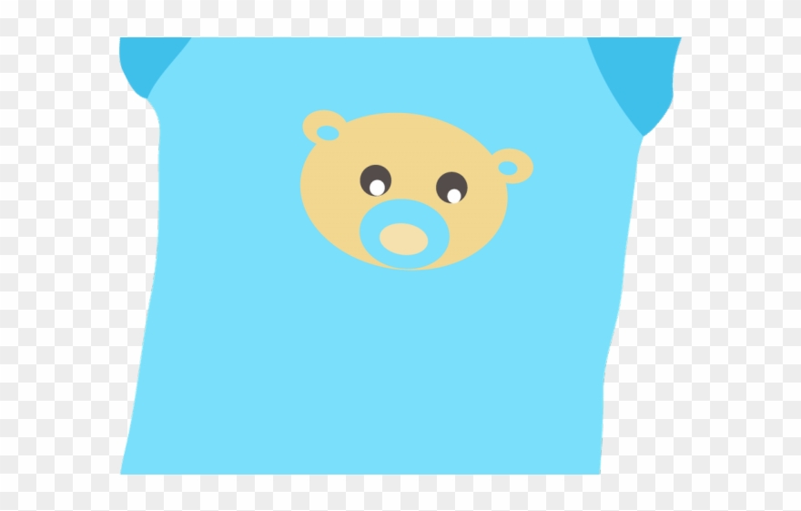 Teal Clipart Baby Onesie - Png Download