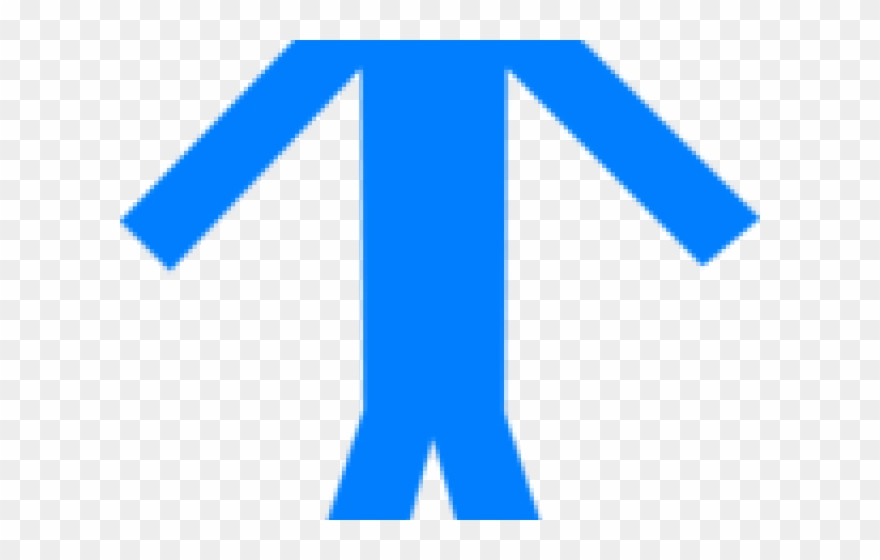 Blue Clipart Stick Figure - Png Download