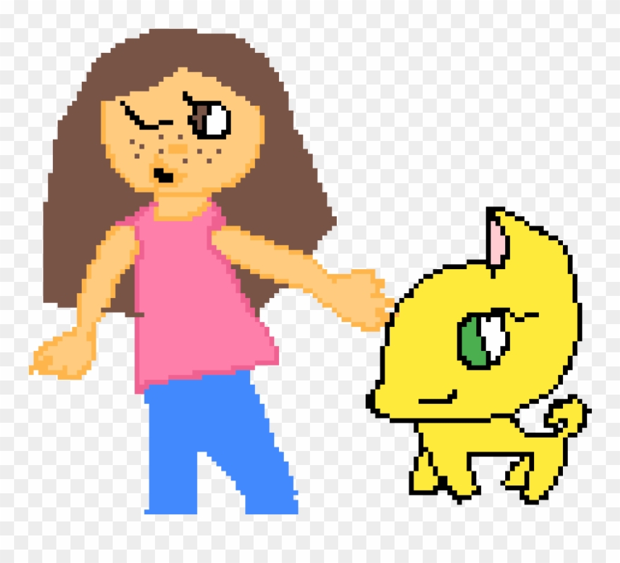 Chiwawa And Girl Clipart