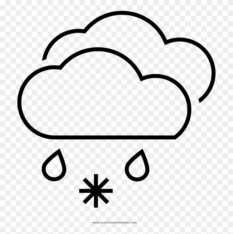 Sleet Coloring Page Clipart