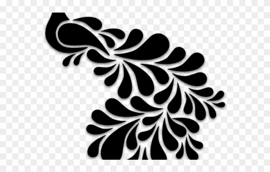 Peacock Clipart Shadow - Png Download