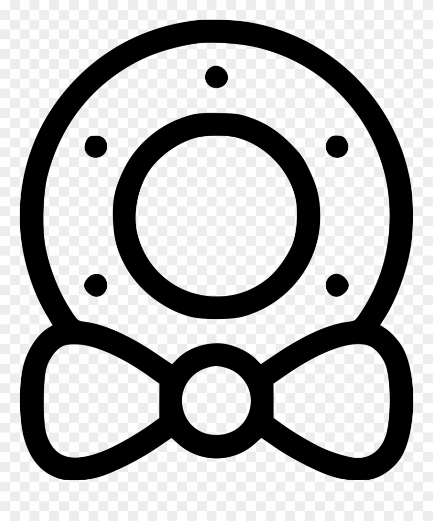 Wreath Bow Decoration Comments Clipart