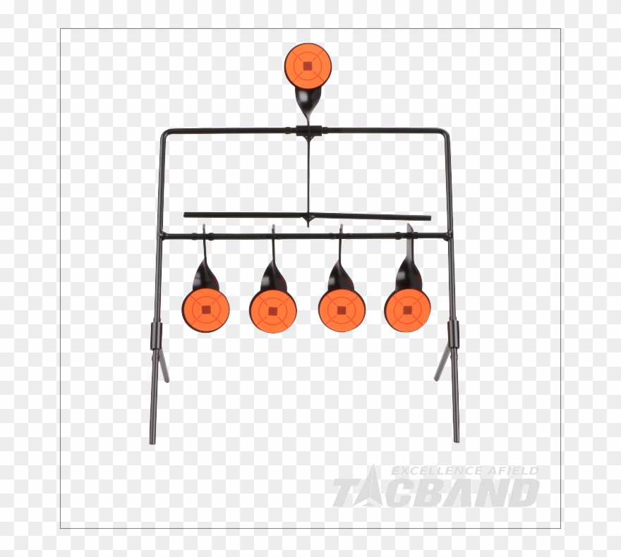Str03s5 Metal Resetting Shooting Target 2mm Thick Paddle Clipart