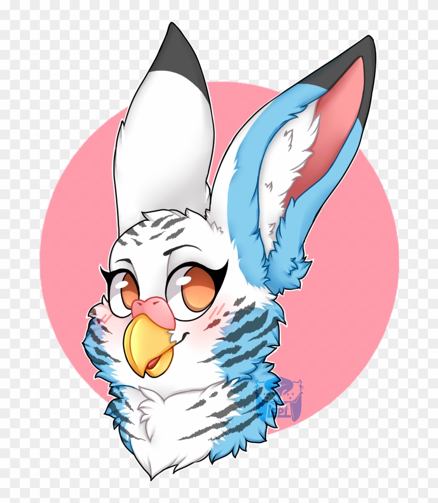 Budgie Gryphon Headshot Clipart