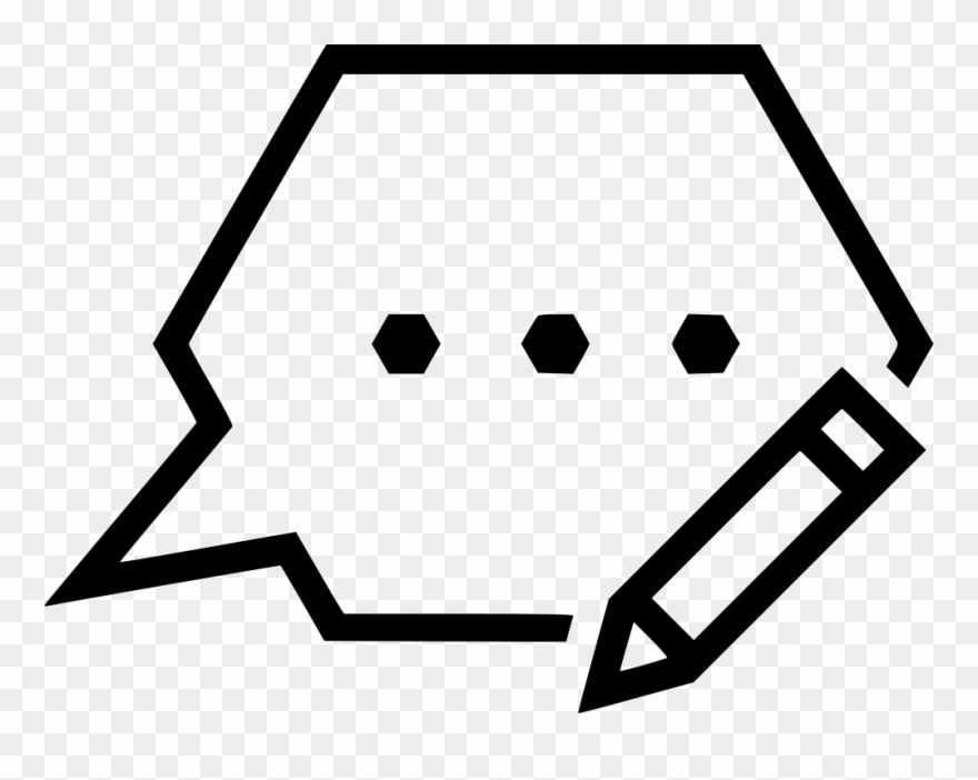 Message Edit Write Writing Bubble Pen Pencil Conversation Clipart