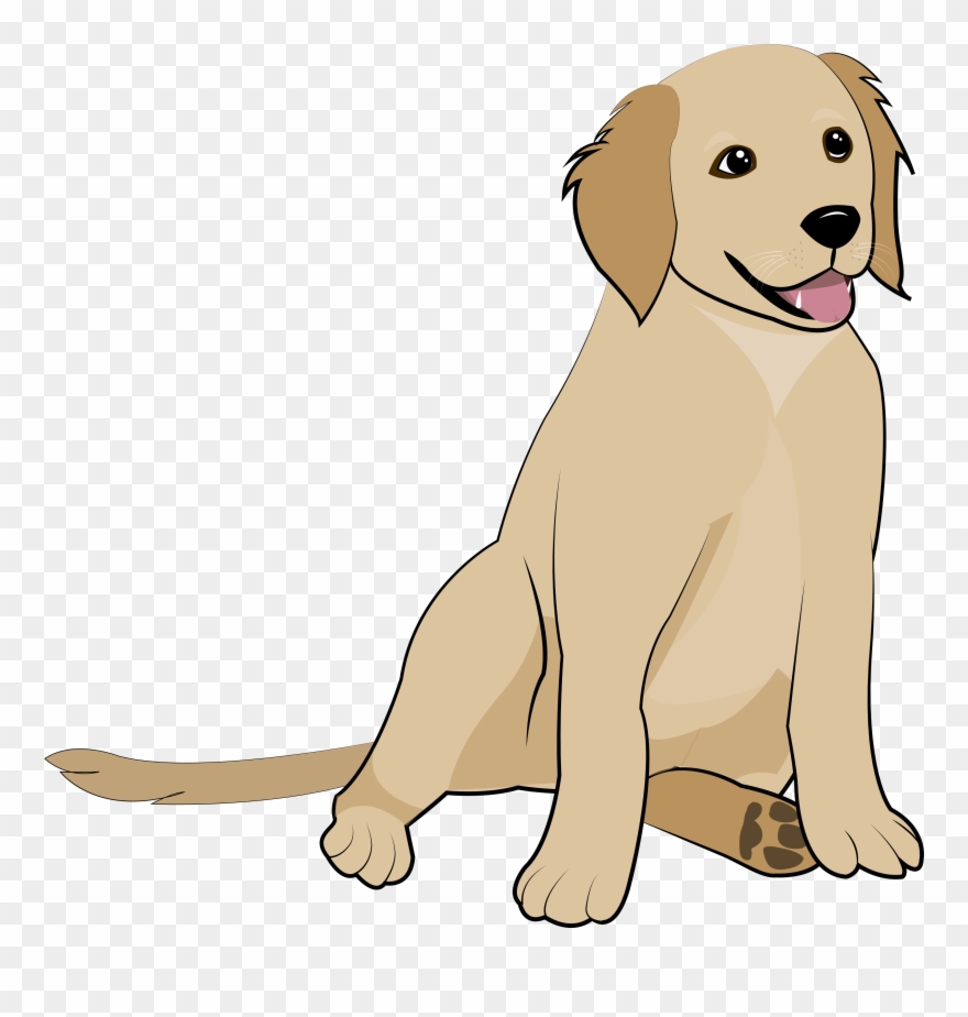 5 Golden Retriever Puppy Clipart