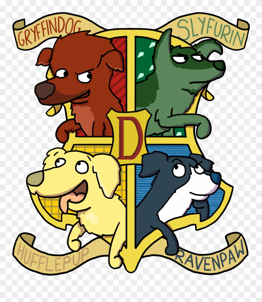 Fanworksah Yes, The Four Houses Of Dogwarts Clipart