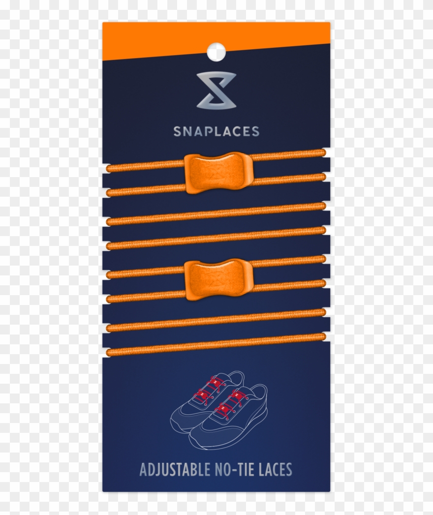 Orange No Tie Shoelaces Clipart