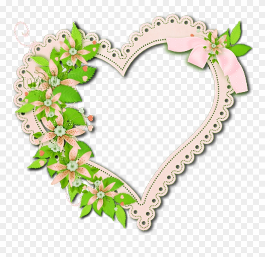 Mq Pink Heart Hearts Frame Frames Border Borders Clipart
