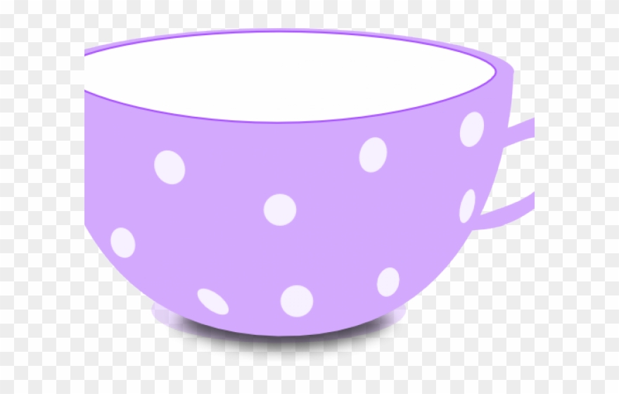 Teacup Clipart Polka Dot - Png Download